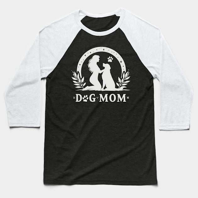 Dog Mom Baseball T-Shirt by newozzorder